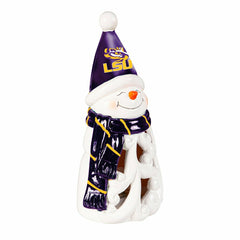 Louisiana State University Snowman LED Statuary, 8", Collegiate, Home