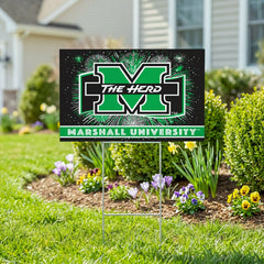 Marshall University Yard Sign, Patriotic, Collegiate, Home
