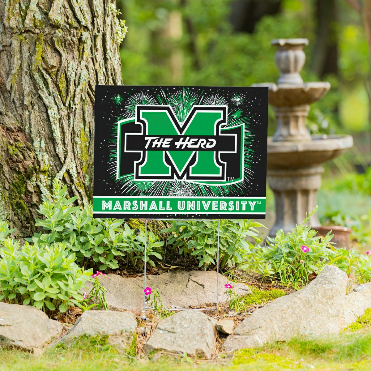 Marshall University Yard Sign, Patriotic, Collegiate, Home