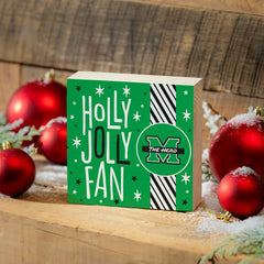 Marshall University Block, Holiday, 6x6, Collegiate, Home