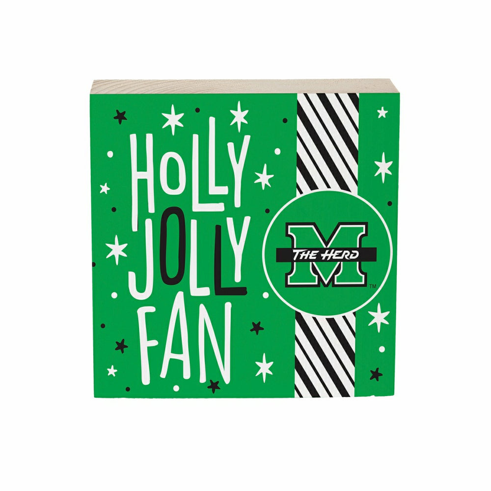 Marshall University Block, Holiday, 6x6, Collegiate, Home