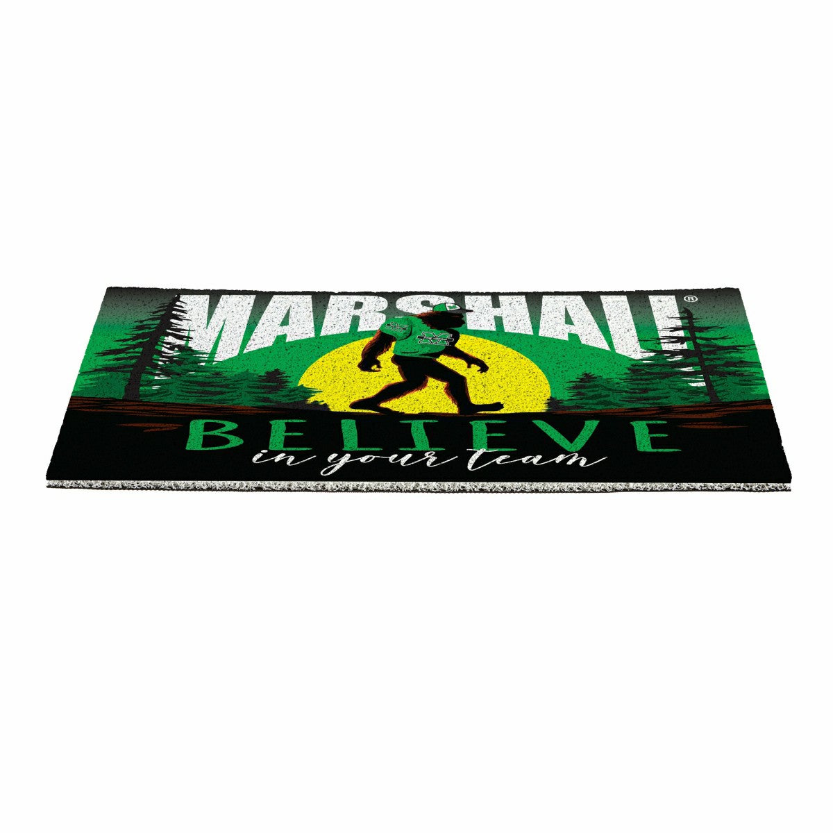 Marshall University Bigfoot PVC Mat, 28"x16", Collegiate
