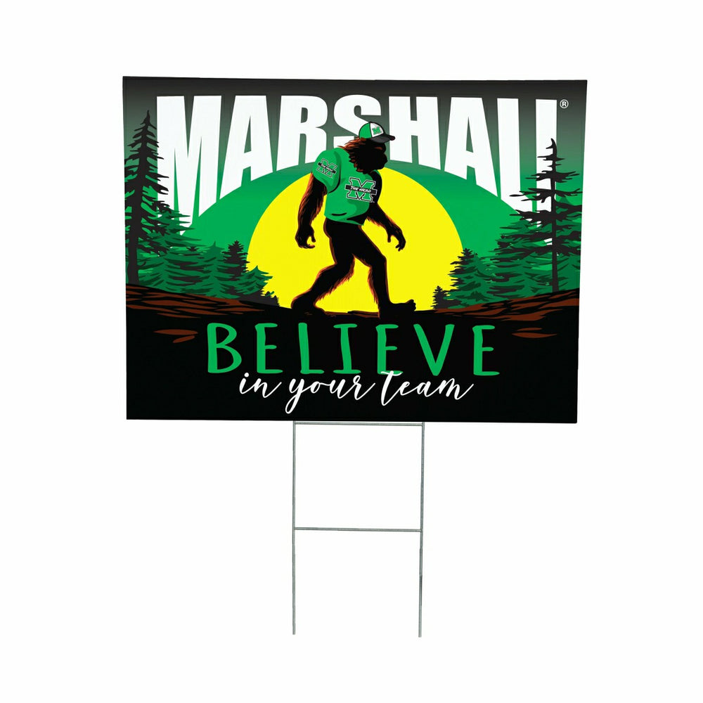 Marshall University Yard Sign, Bigfoot, Collegiate, Home