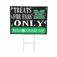 Marshall University Yard Sign, Halloween Treats for Fans, Collegiate, Home