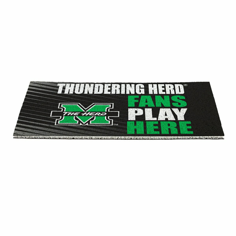 Marshall University Fan Mat, 28"x16", Collegiate