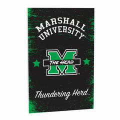 Marshall University Wood Wall Sign, 16x24, Collegiate, Home