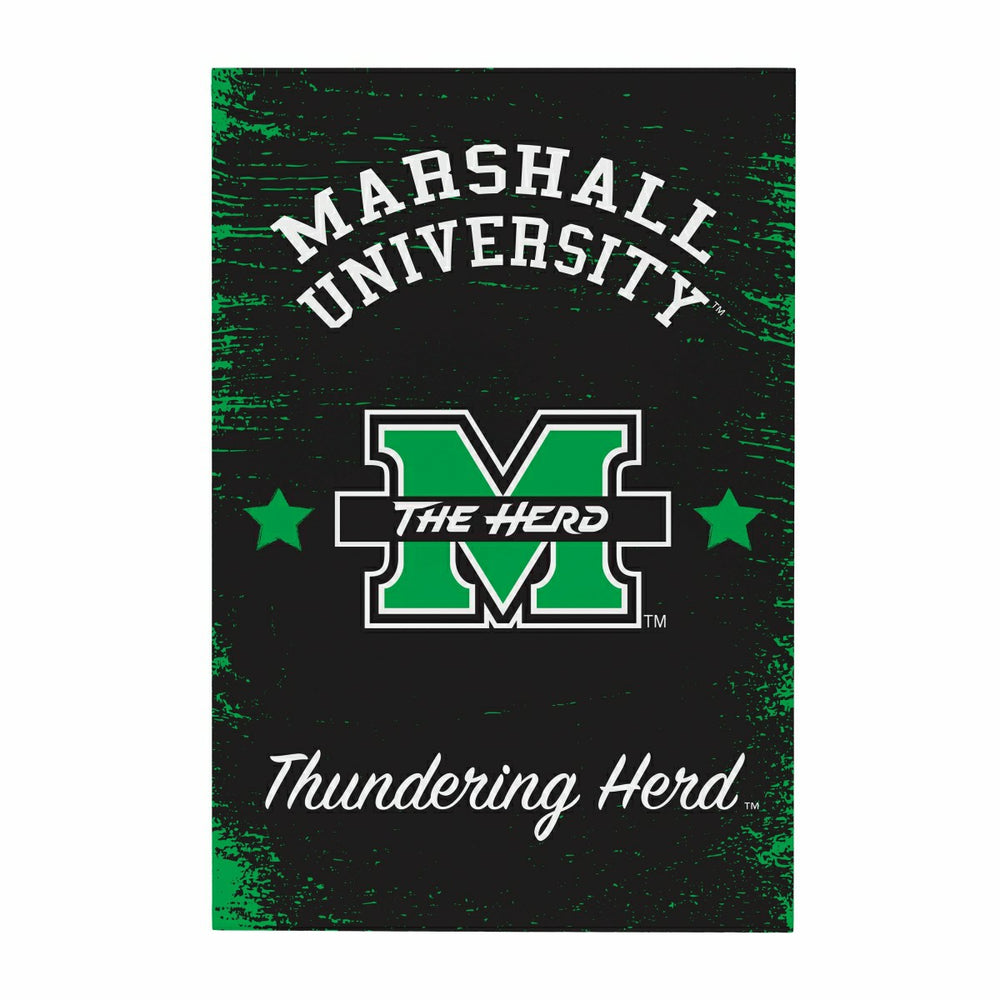 Marshall University Wood Wall Sign, 16x24, Collegiate, Home