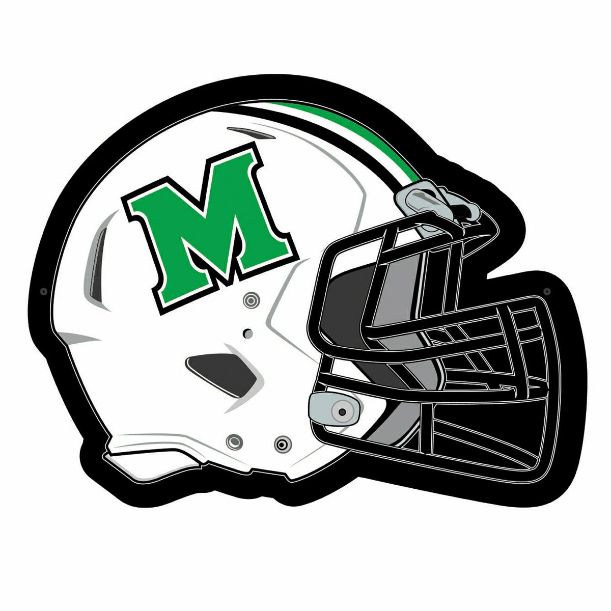 LED Wall Decor, Helmet, Marshall University, Collegiate, Home