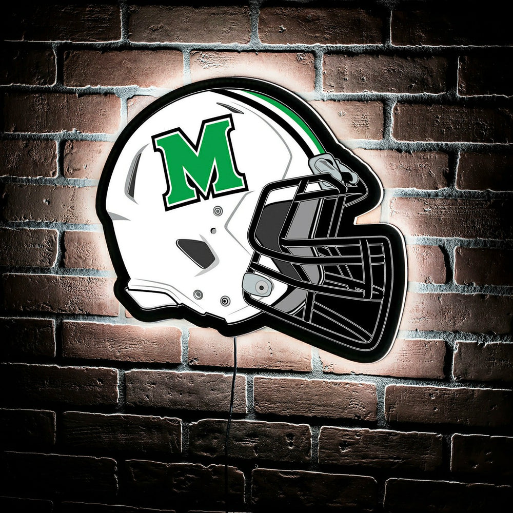 LED Wall Decor, Helmet, Marshall University, Collegiate, Home