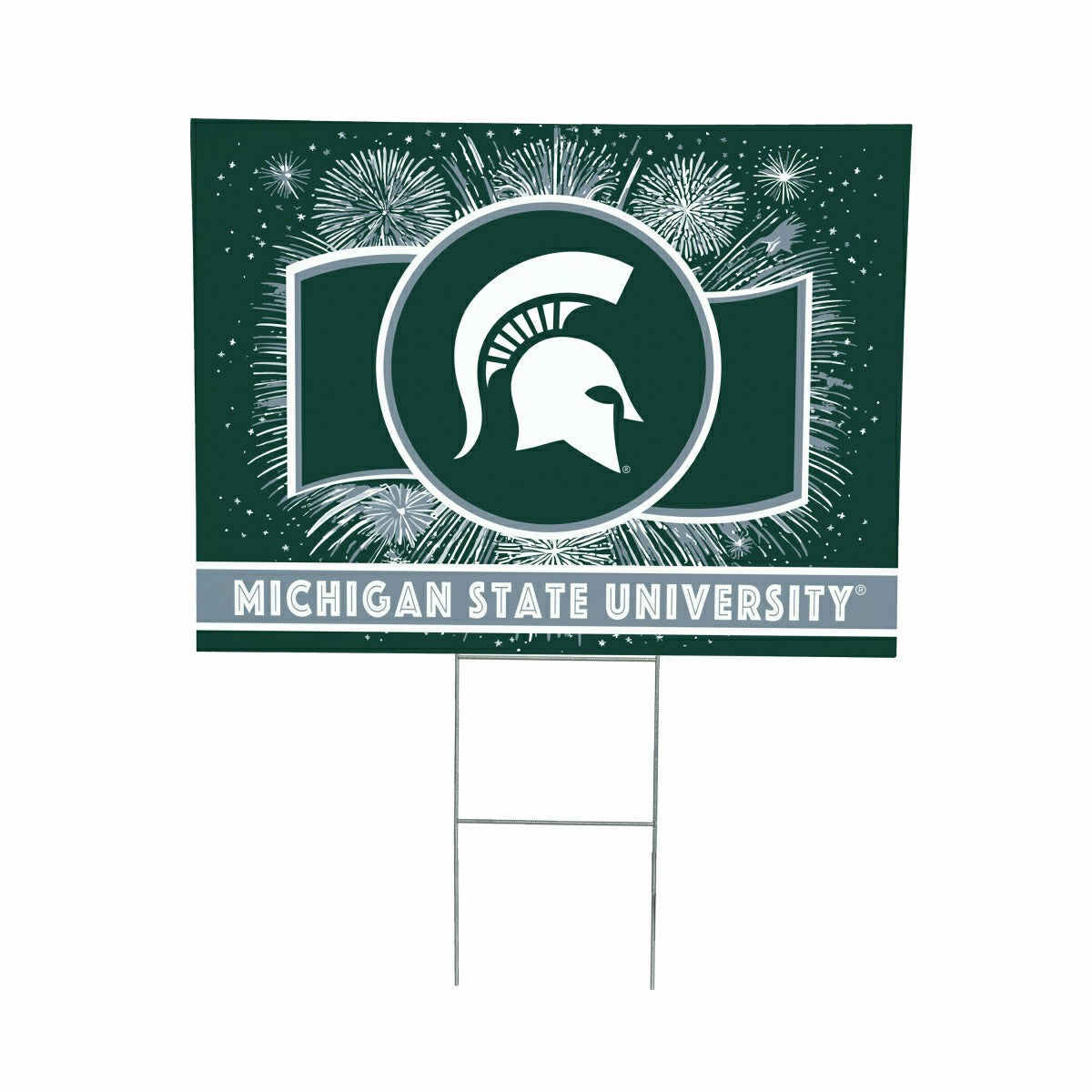 Michigan State University Yard Sign, Patriotic, Collegiate, Home
