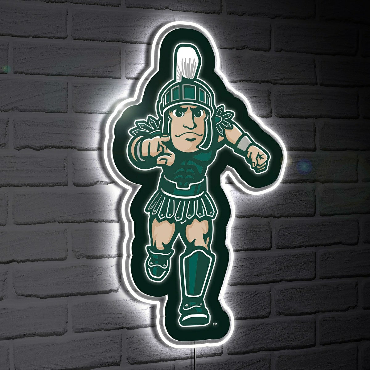 LED Wall Decor, Glazelite, College Mascot, Michigan State University, Collegiate, Home
