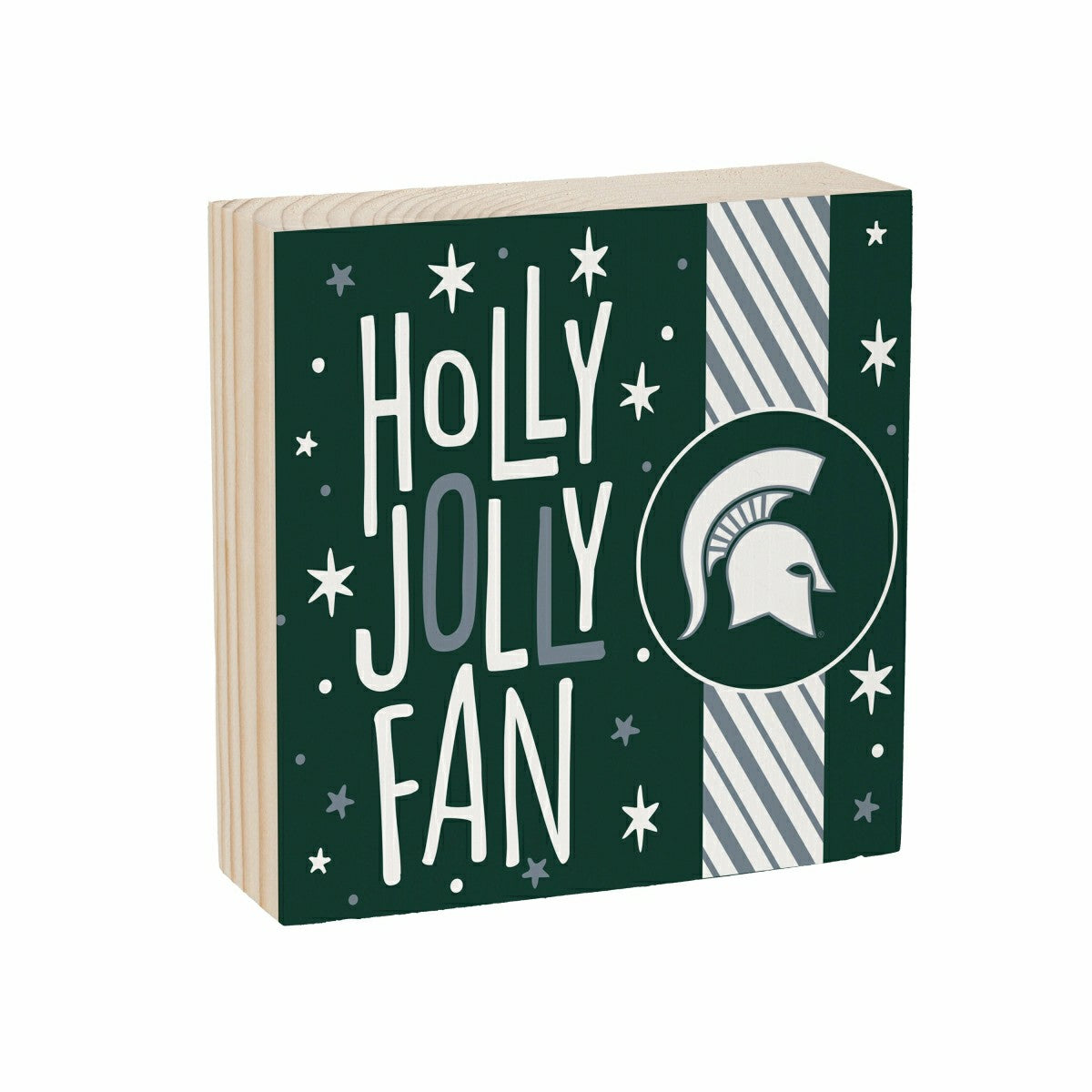 Michigan State University Block, Holiday, 6x6, Collegiate, Home