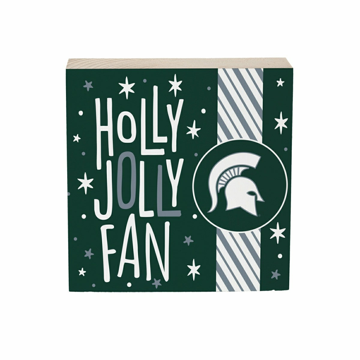 Michigan State University Block, Holiday, 6x6, Collegiate, Home