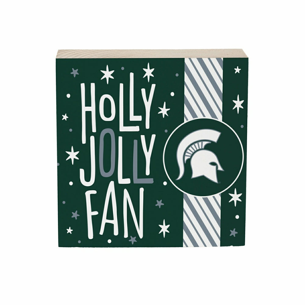 Michigan State University Block, Holiday, 6x6, Collegiate, Home