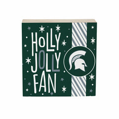 Michigan State University Block, Holiday, 6x6, Collegiate, Home