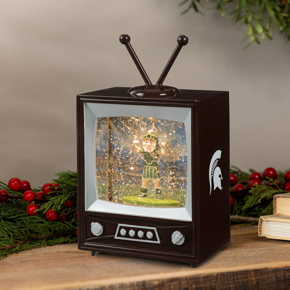 Michigan State University Vintage TV Water Lantern, Collegiate, Home