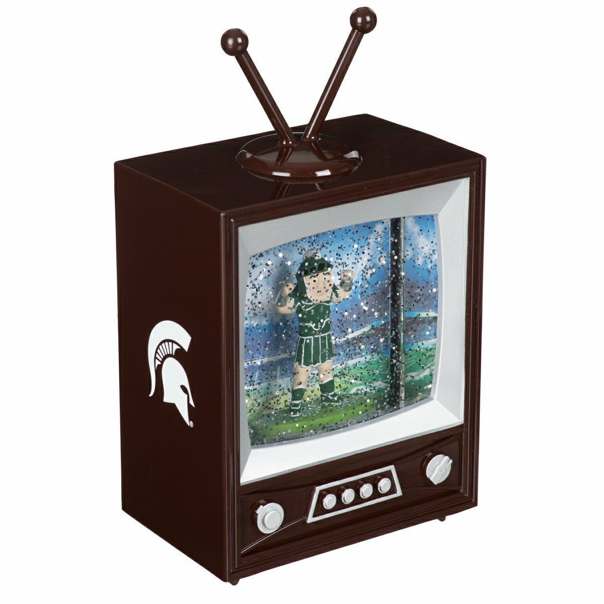 Michigan State University Vintage TV Water Lantern, Collegiate, Home