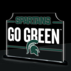 Michigan State University College Rectangle Desklite LED Decor, Collegiate, Home