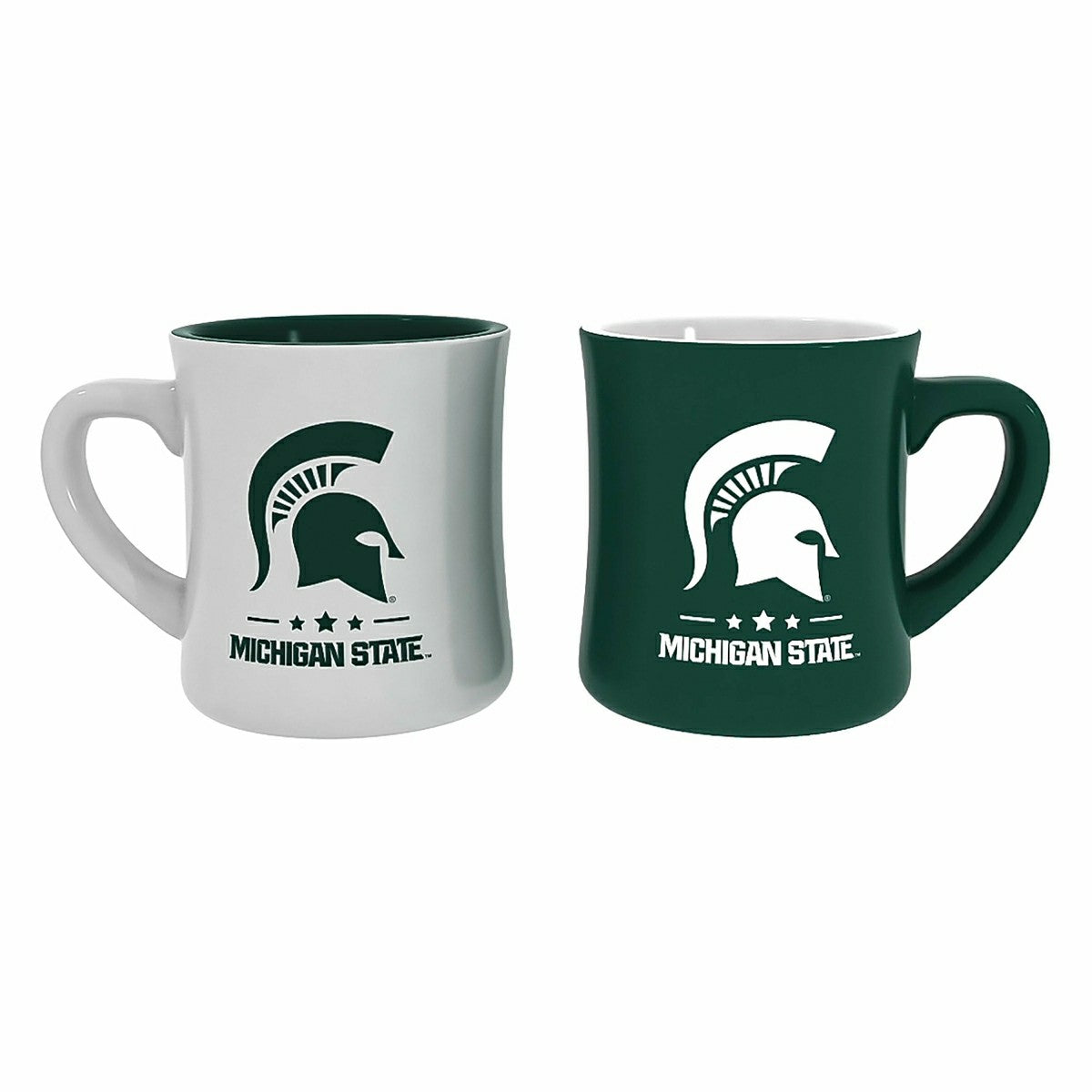 Michigan State University 10oz Ceramic Cup Set, 2pc, Collegiate, Home