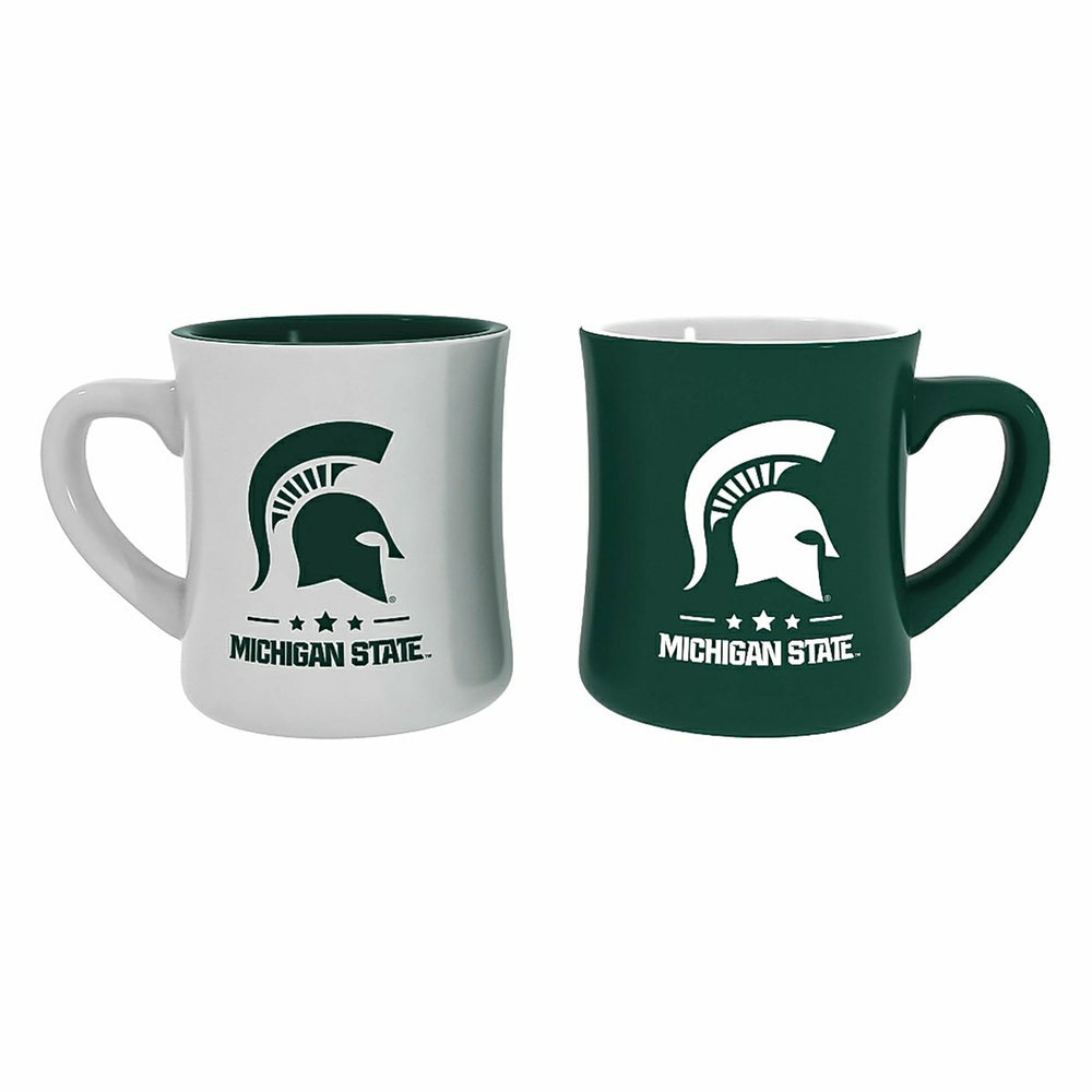 Michigan State University 10oz Ceramic Cup Set, 2pc, Collegiate, Home
