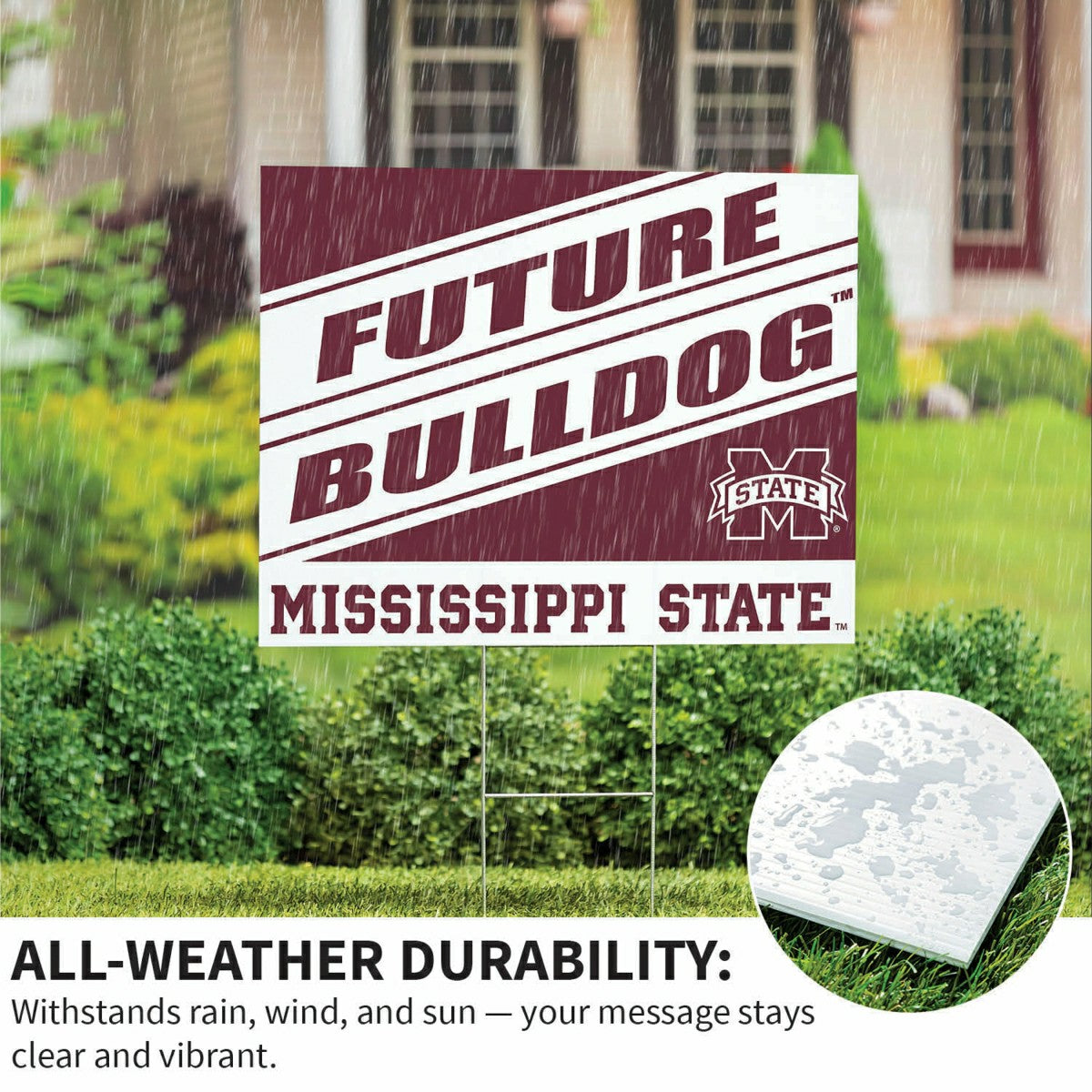 Mississippi State University Coroplast Yard Sign, Future Student, Collegiate, Home