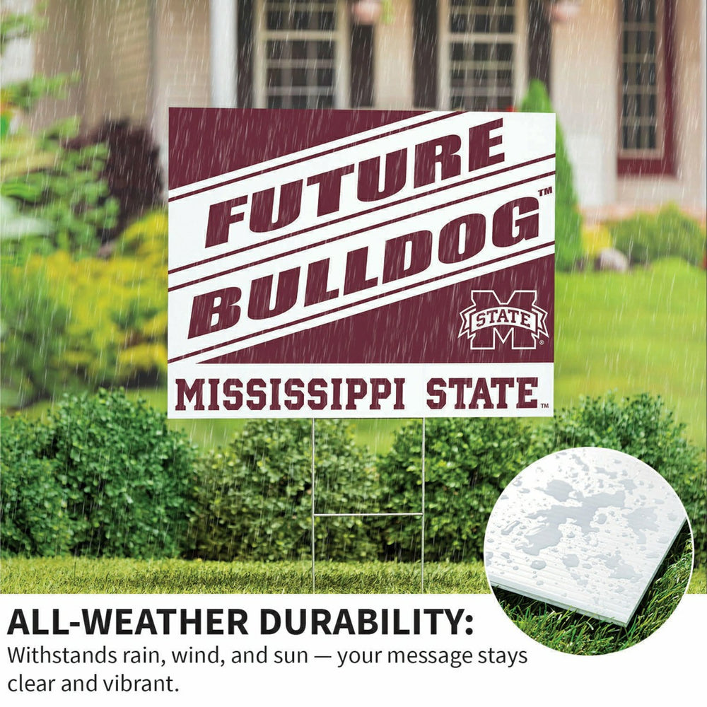 Mississippi State University Coroplast Yard Sign, Future Student, Collegiate, Home