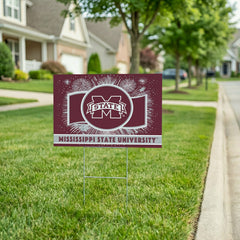 Mississippi State University Coroplast Yard Sign, Patriotic, Collegiate, Home