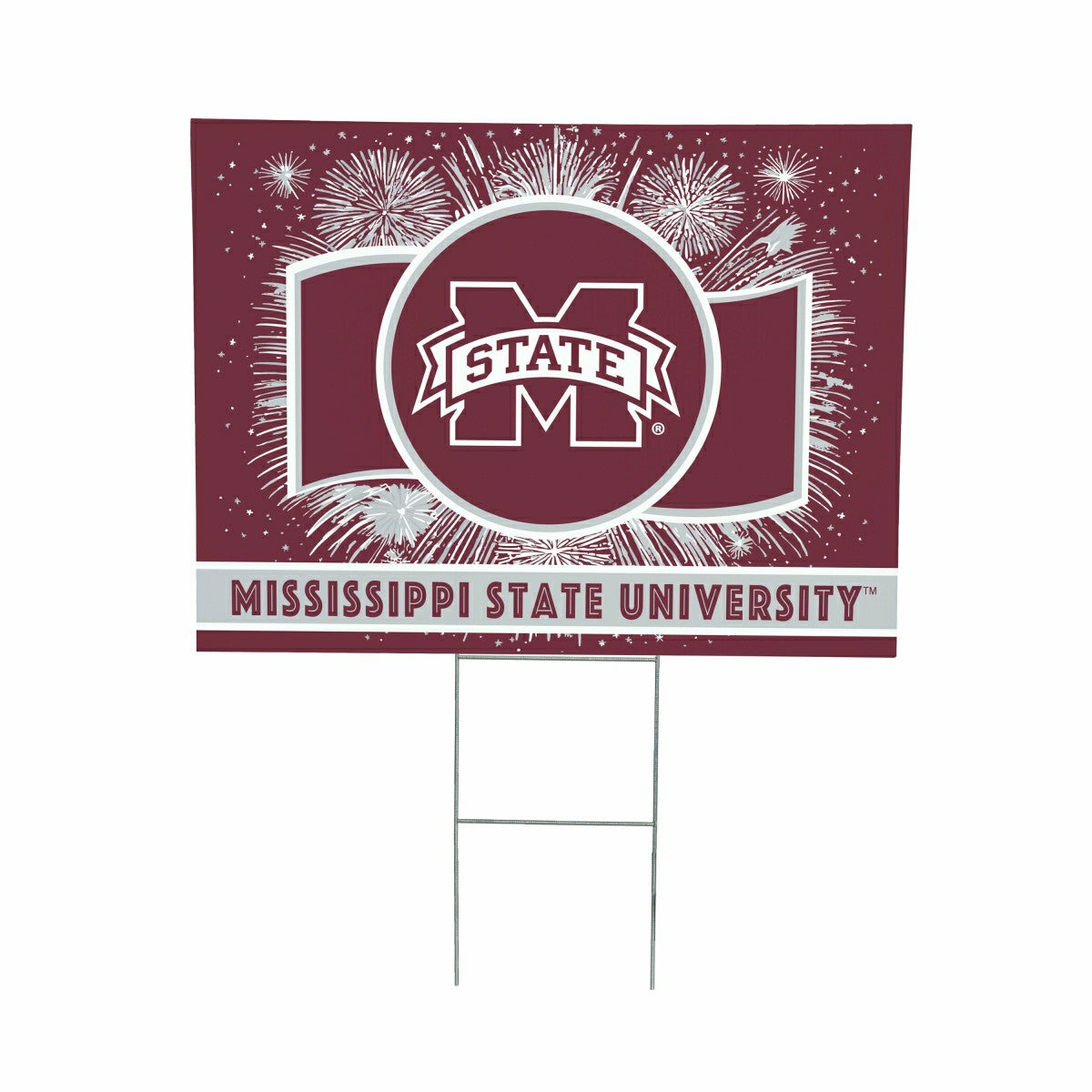 Mississippi State University Coroplast Yard Sign, Patriotic, Collegiate, Home