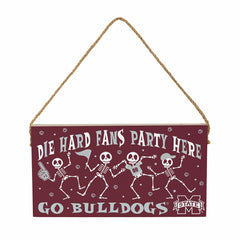 Mississippi State University Halloween Wood Wall Sign, 6x11, Collegiate, Home