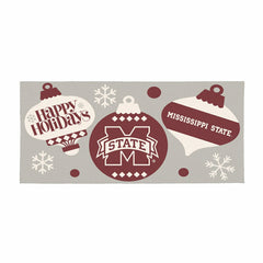 Mississippi State University Holiday Flocked Coir Sassafras Switch Mat, Collegiate