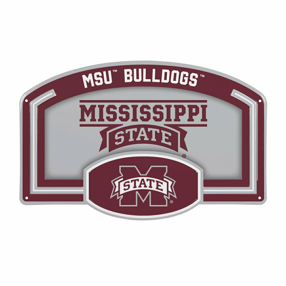 Mississippi State University USA Embossed Steel Wall Sign, 11" x 17", Collegiate, Home