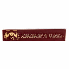 Mississippi State University Engraved Wood Sign, 3.5" x 18", Collegiate, Home