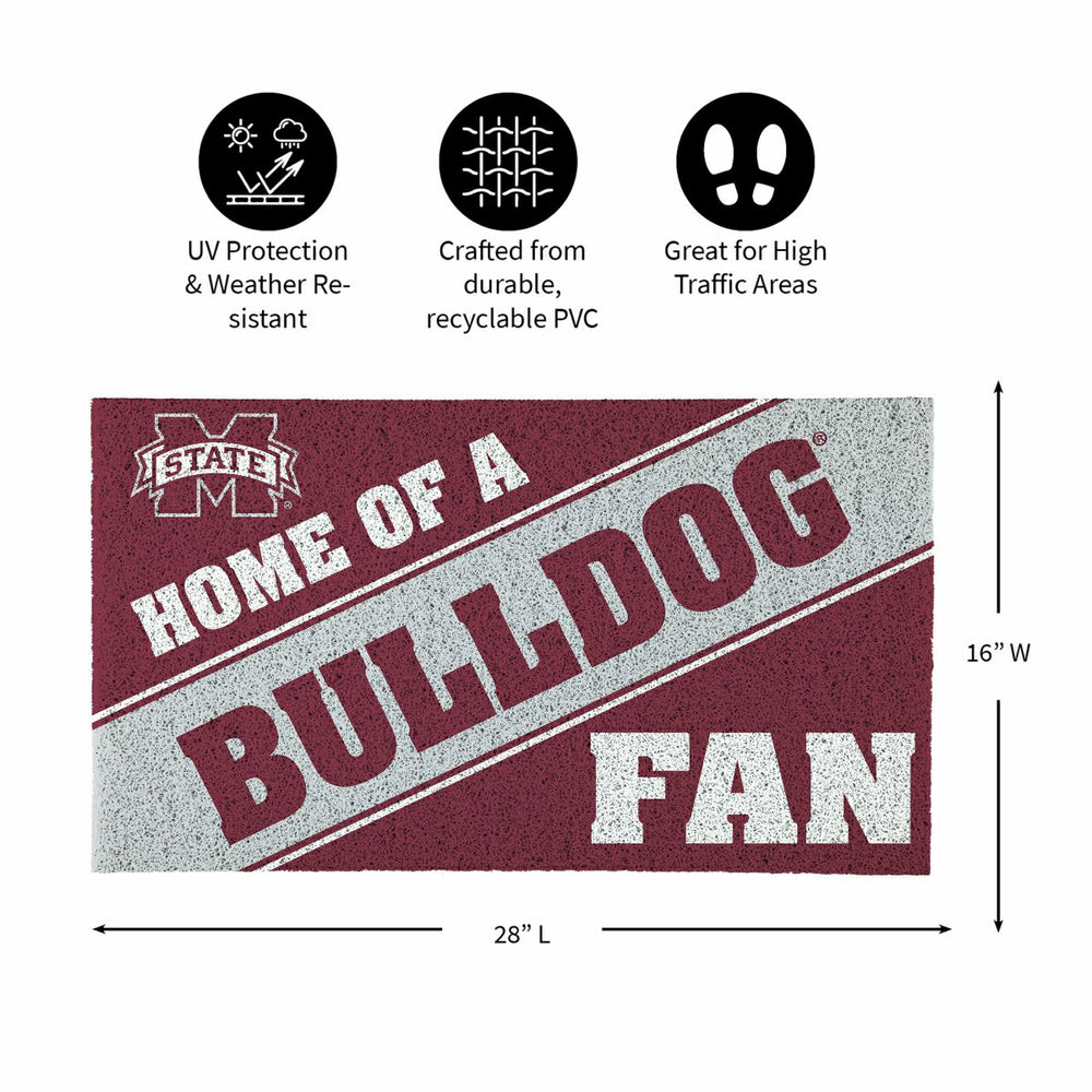 Mississippi State University, PVC Mat COLOR, Home of a Fan, Collegiate