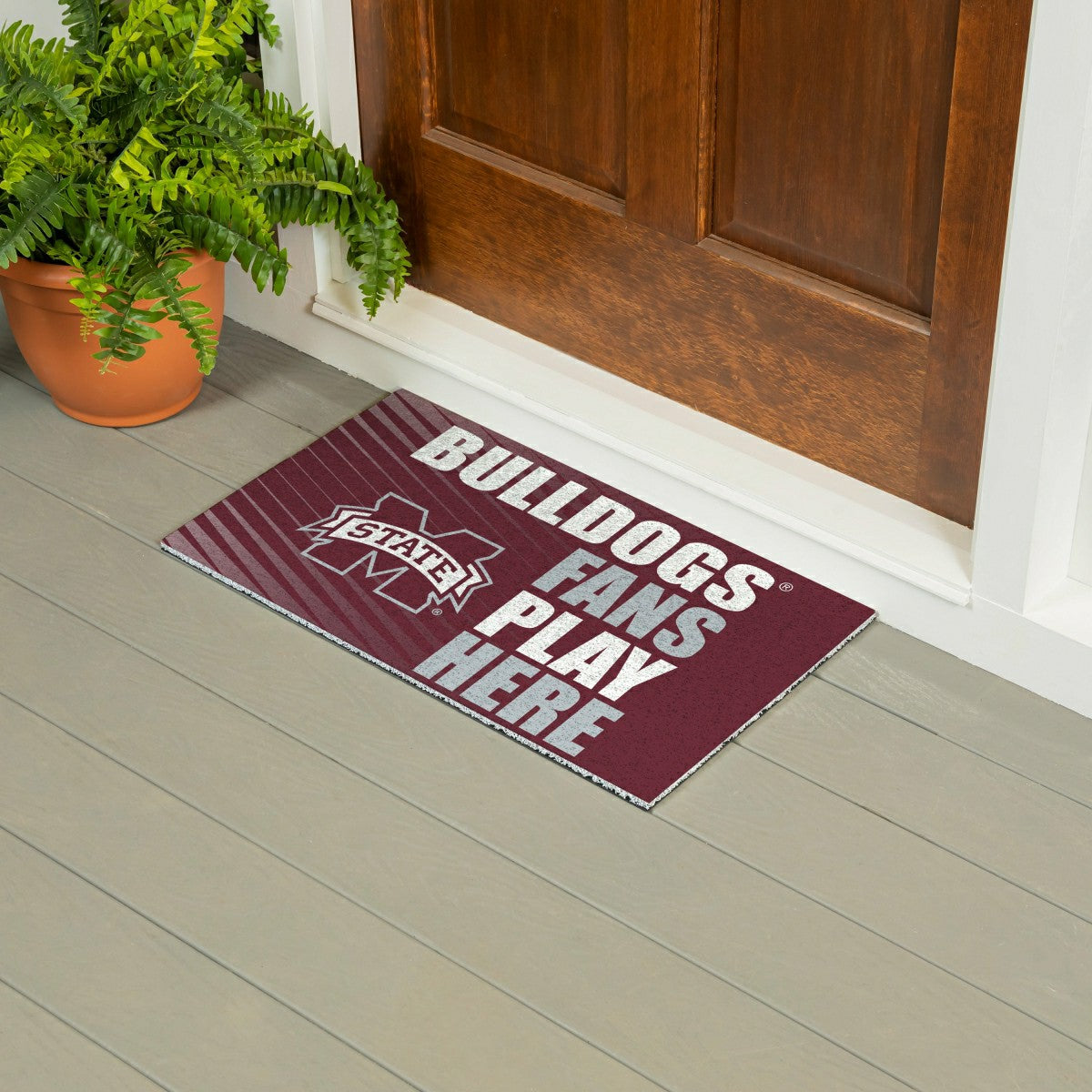 Mississippi State University Fan Mat, 28"x16", Collegiate
