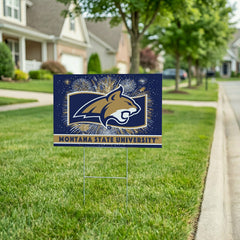 Montana State University Yard Sign, Patriotic, Collegiate, Home