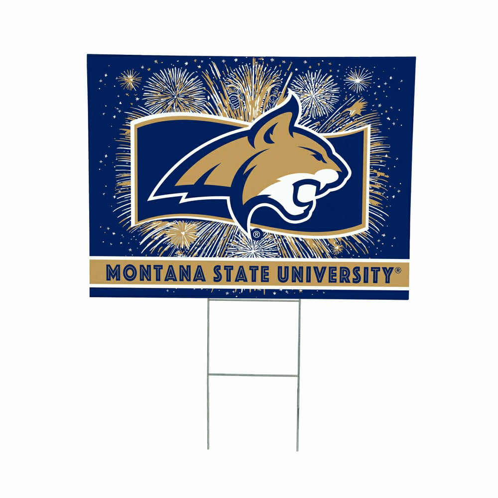 Montana State University Yard Sign, Patriotic, Collegiate, Home