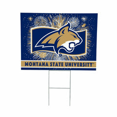 Montana State University Yard Sign, Patriotic, Collegiate, Home