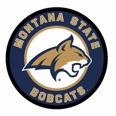 LED Wall Decor, Round, Montana State University, Collegiate, Home