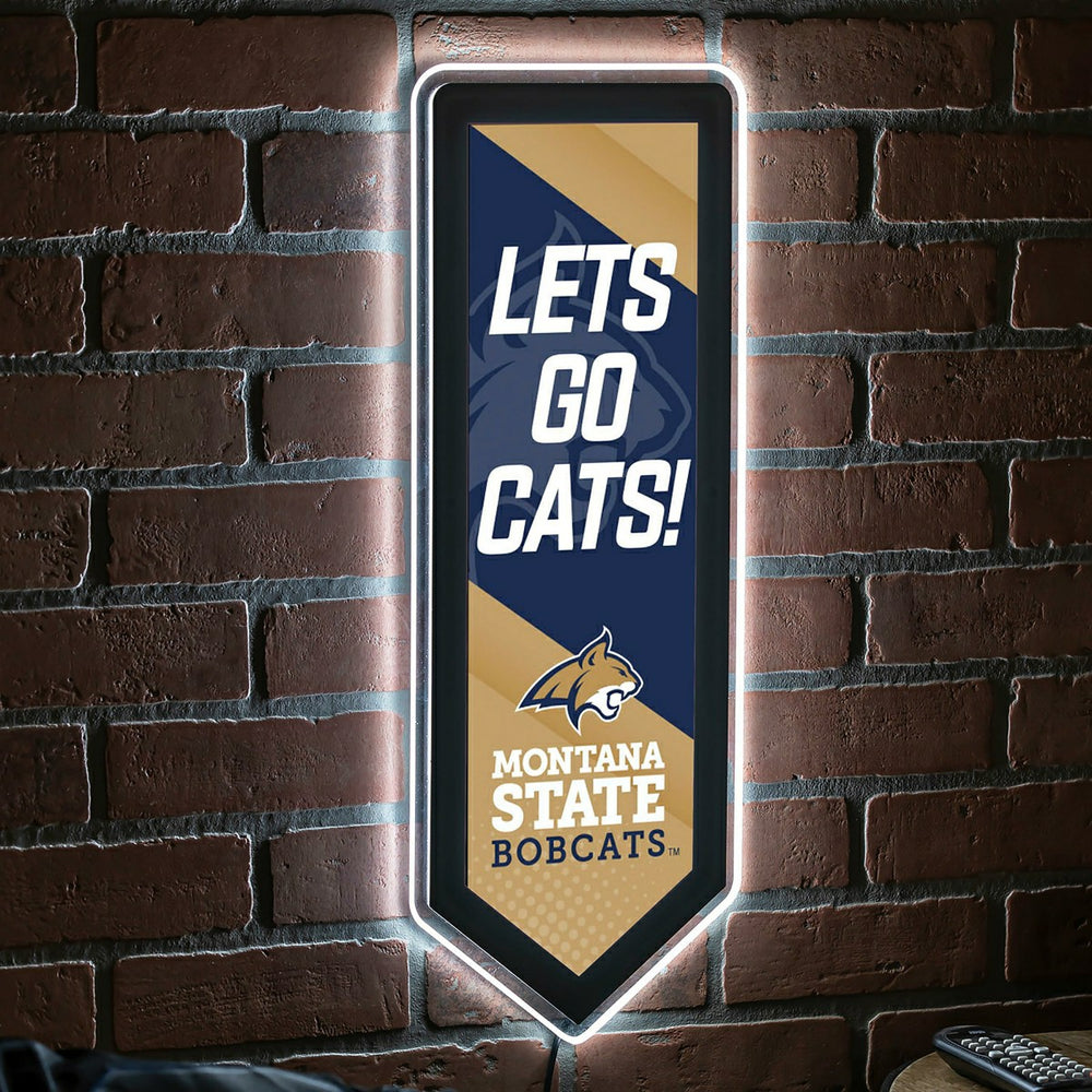 LED Wall Decor, Pennant, Montana State University, Collegiate, Home