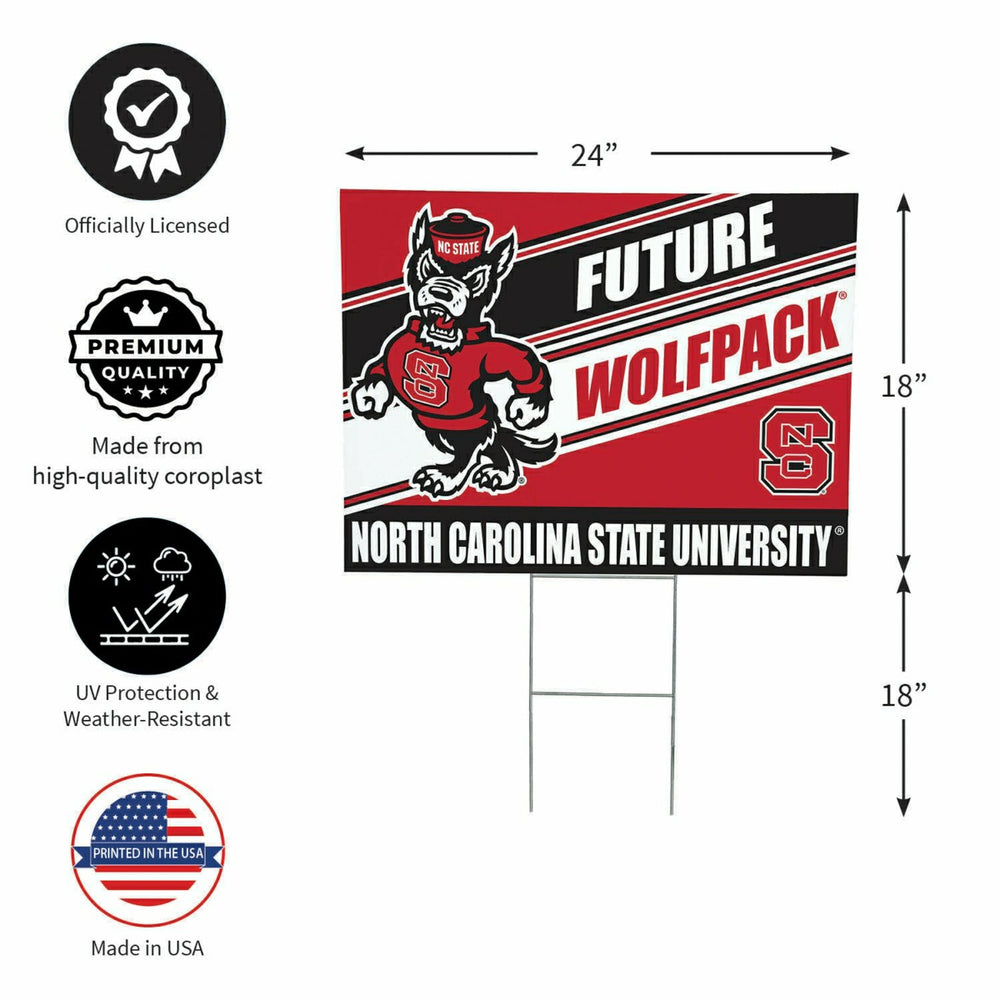 North Carolina State University Coroplast Yard Sign, Future Student, Collegiate, Home