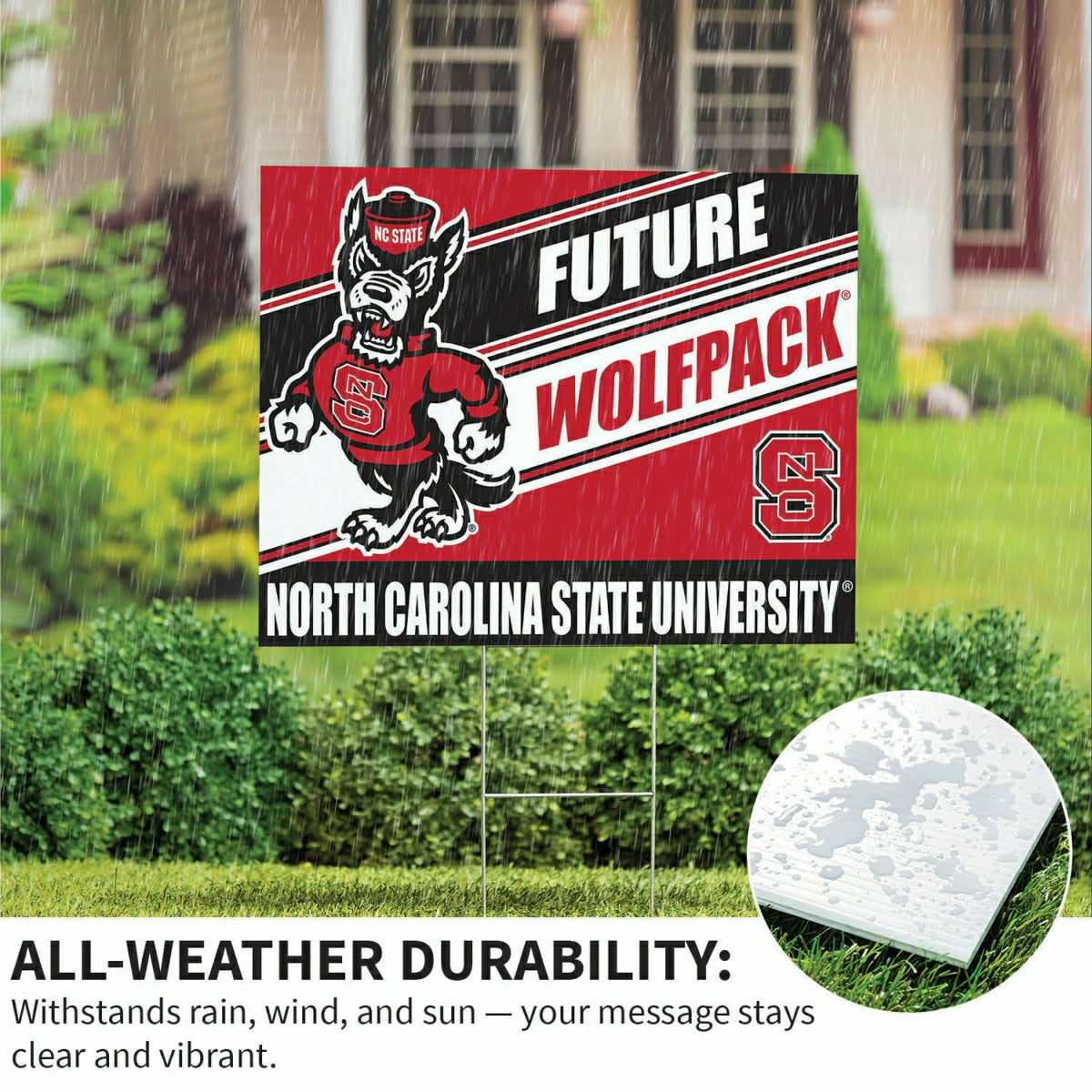 North Carolina State University Coroplast Yard Sign, Future Student, Collegiate, Home