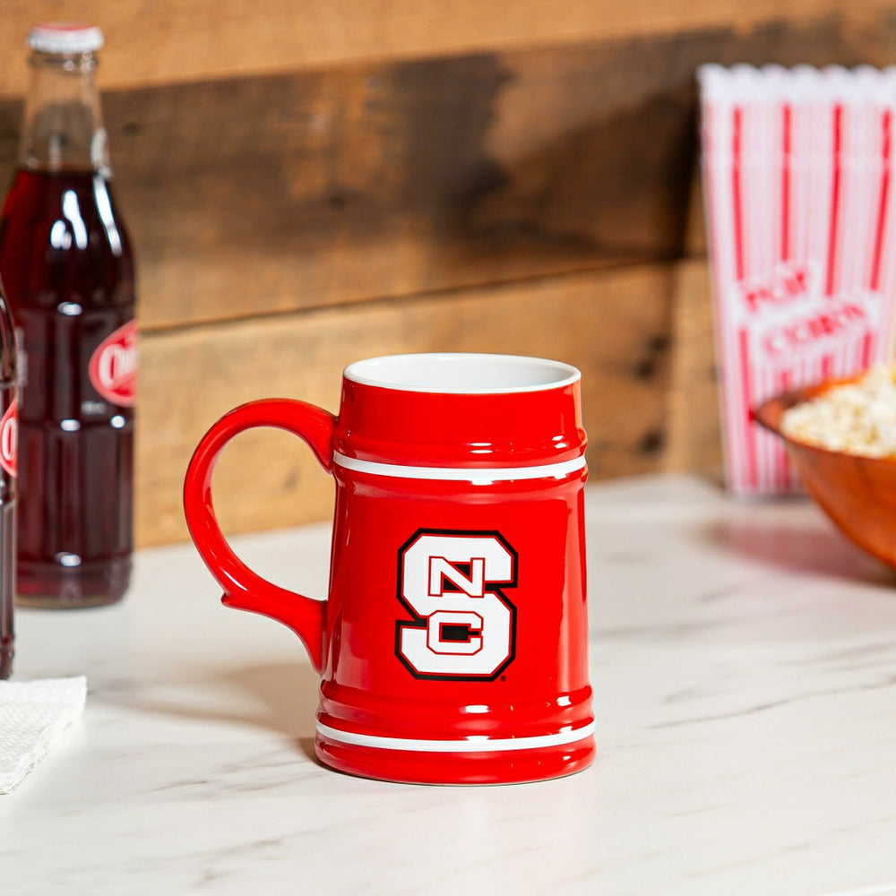 North Carolina State University Ceramic Stein Cup, 24oz, Collegiate, Home