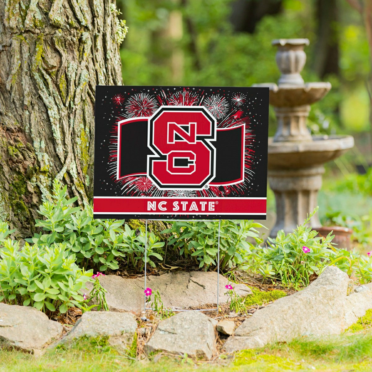 North Carolina State University Yard Sign, Patriotic, Collegiate, Home