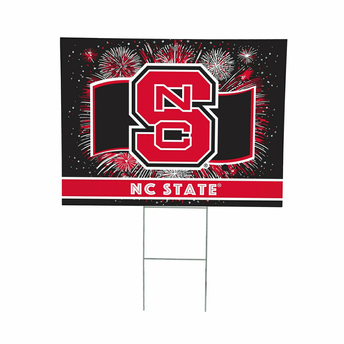 North Carolina State University Yard Sign, Patriotic, Collegiate, Home