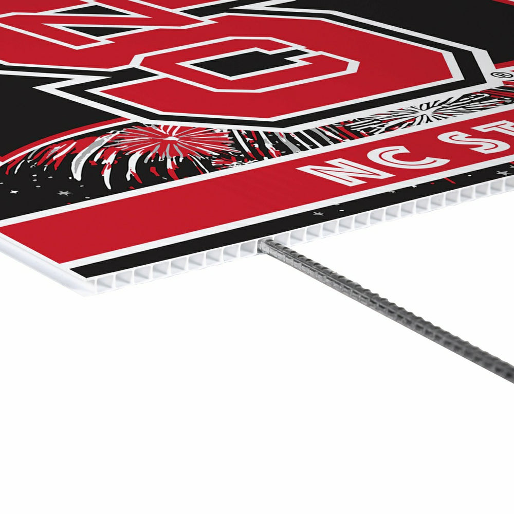 North Carolina State University Yard Sign, Patriotic, Collegiate, Home