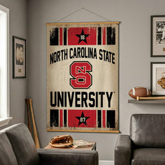 North Carolina State University, Canvas Wall Tapestry, Large, 54x36, Collegiate, Home