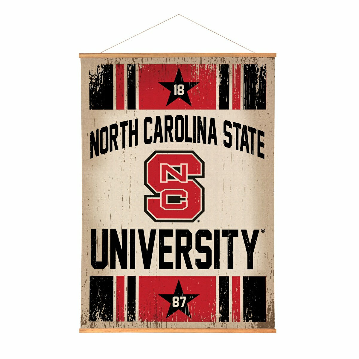 North Carolina State University, Canvas Wall Tapestry, Large, 54x36, Collegiate, Home