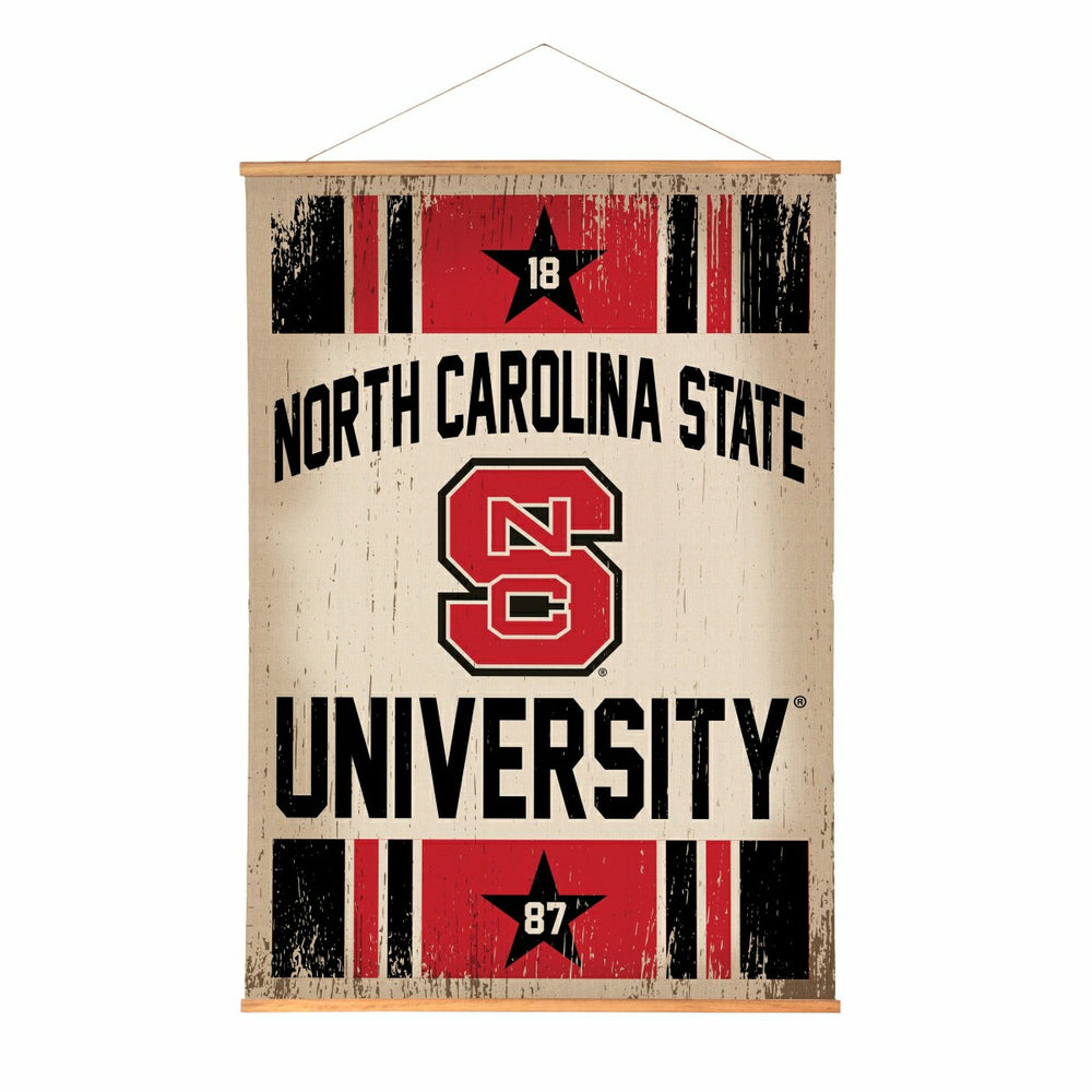 North Carolina State University, Canvas Wall Tapestry, Large, 54x36, Collegiate, Home