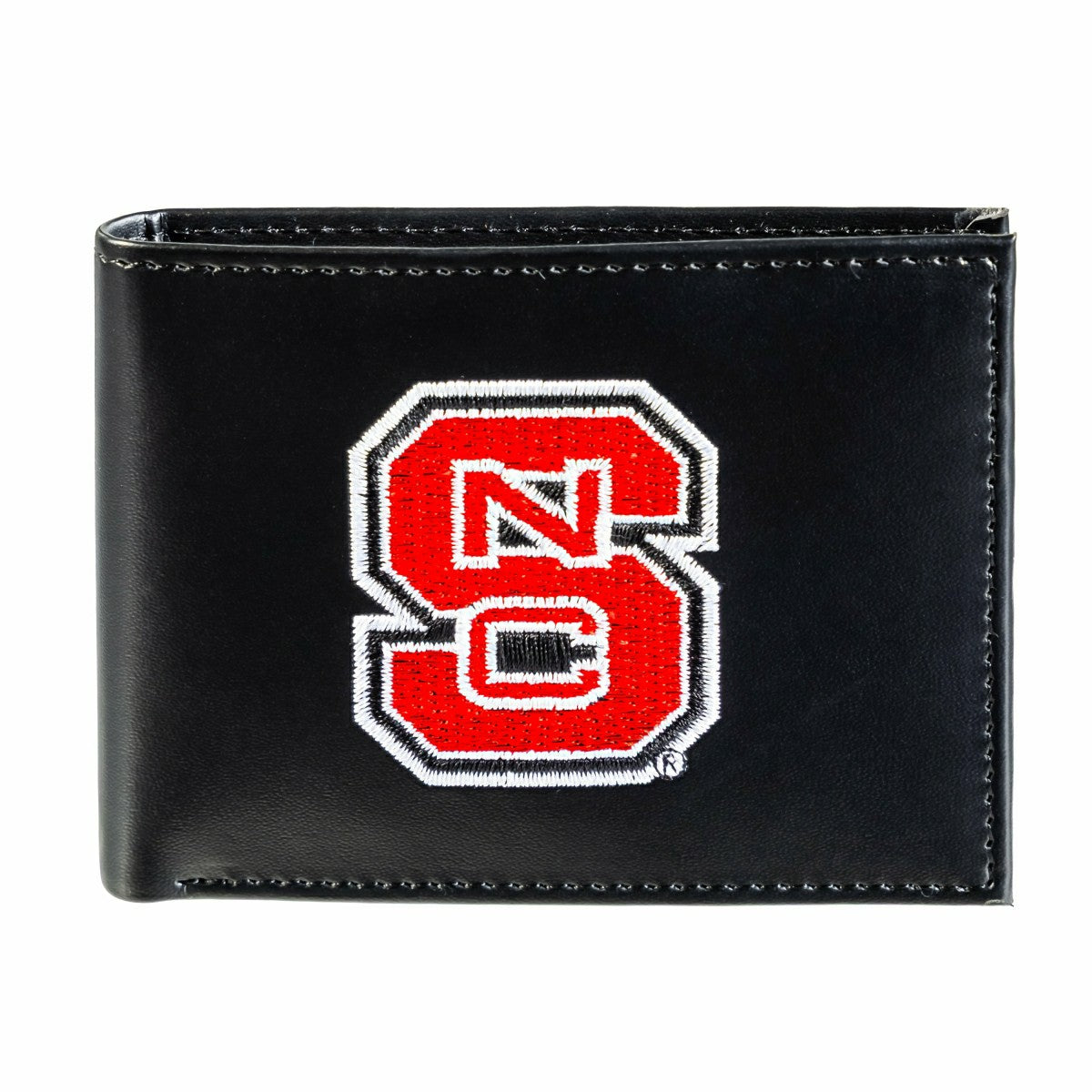 North Carolina State University Black Bi-Fold Embroidered Wallet w/ RFID Blocking, Collegiate, Home