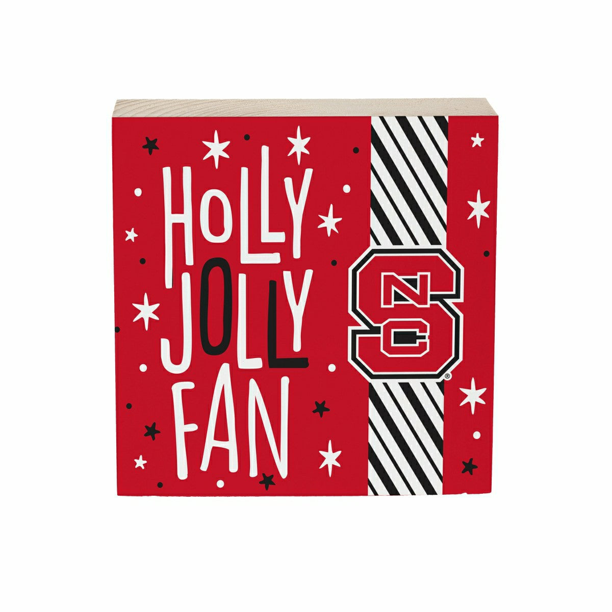 North Carolina State University Block, Holiday, 6x6, Collegiate, Home